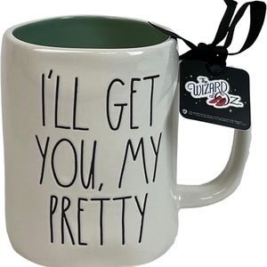NWT-Rae Dunn I'LL GET YOU MY PRETTY Wizard of Oz Wicked Witch Coffee Mug